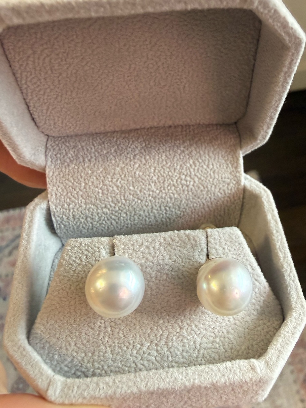 Australian Sea Pearls with with silver overtone shade